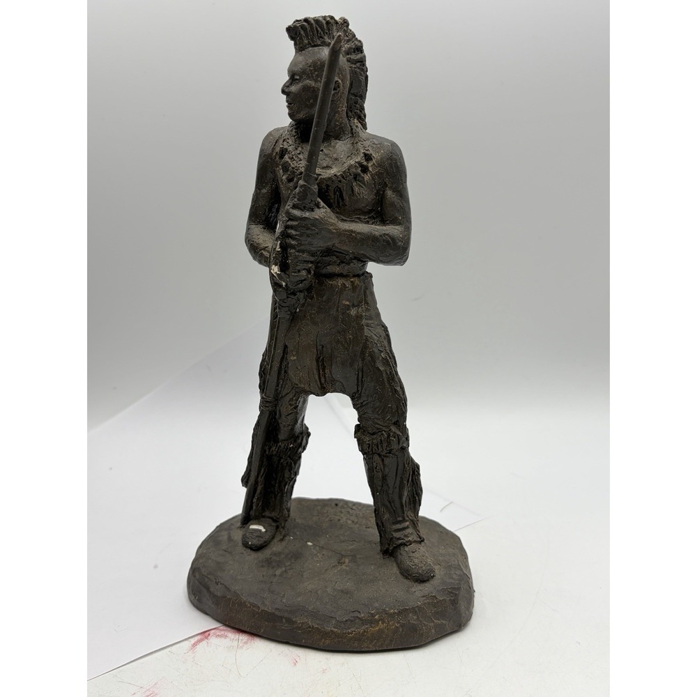 Vintage 1991 Michael Garman "Spirit of the Plains" Bronzetone Sculpture